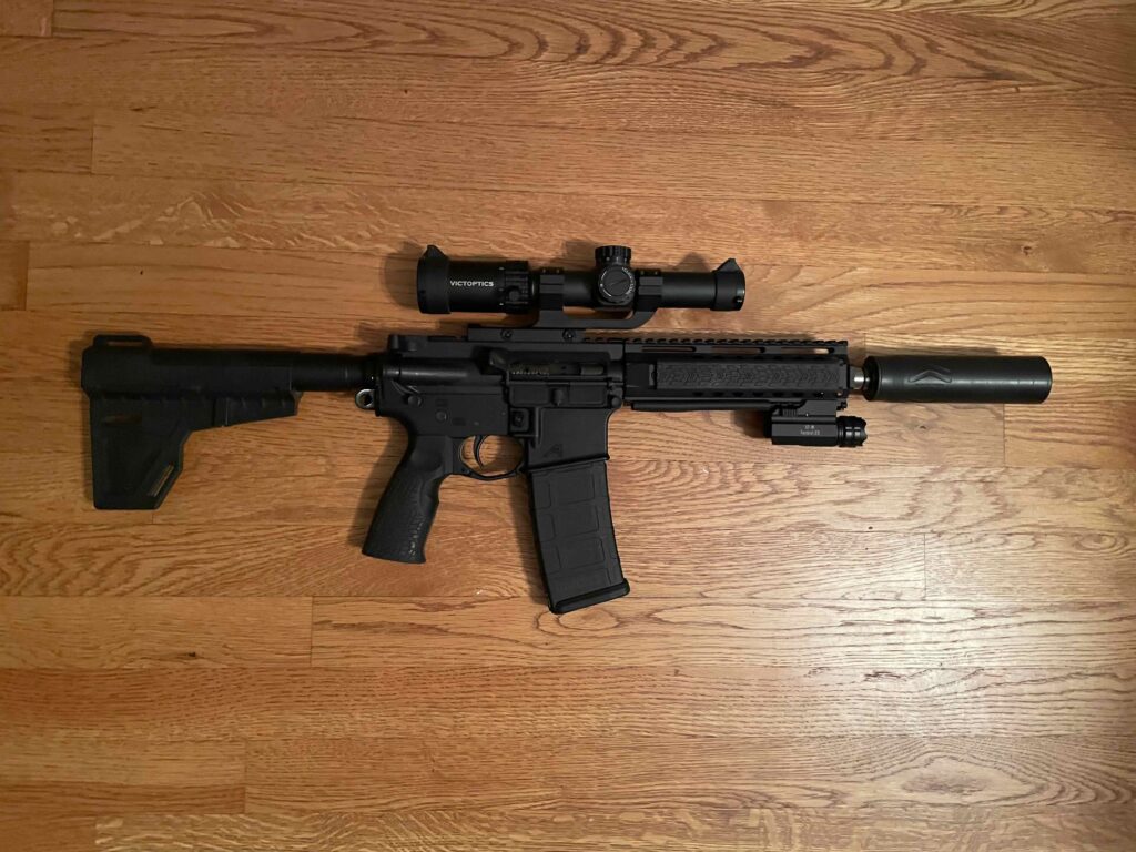 suppressed AR-15 for home defense