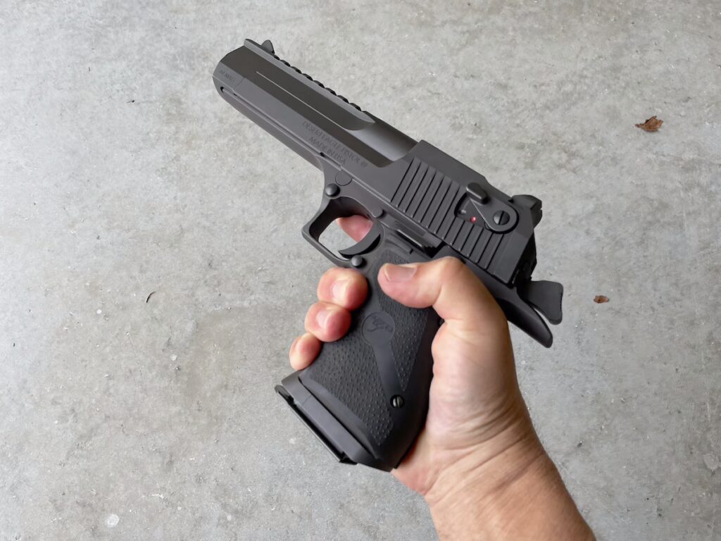 desert eagle in hand