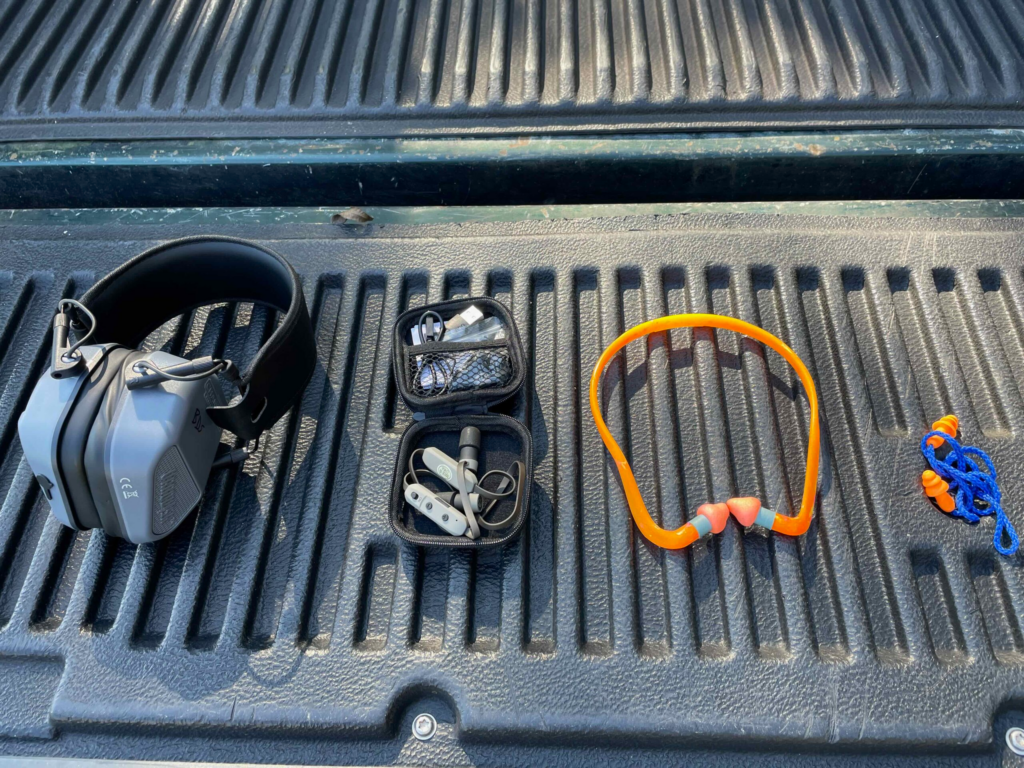 hearing protection when shooting suppressed.