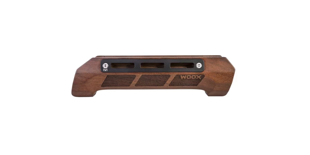 The Woox forend is well made and mounts a combat light.